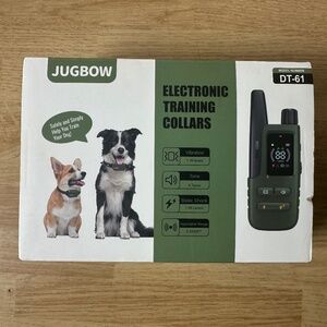 JUGBOW ELECTRONIC DOG TRAINING COLLAR DT-61 W/ REMOTE SHOCK VIBRATE TONE 3300FT